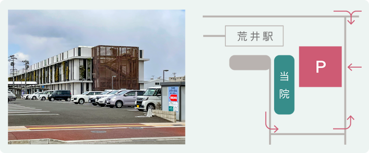 荒井駅前すずきクリニック 皮膚科・肛門内科 MAP